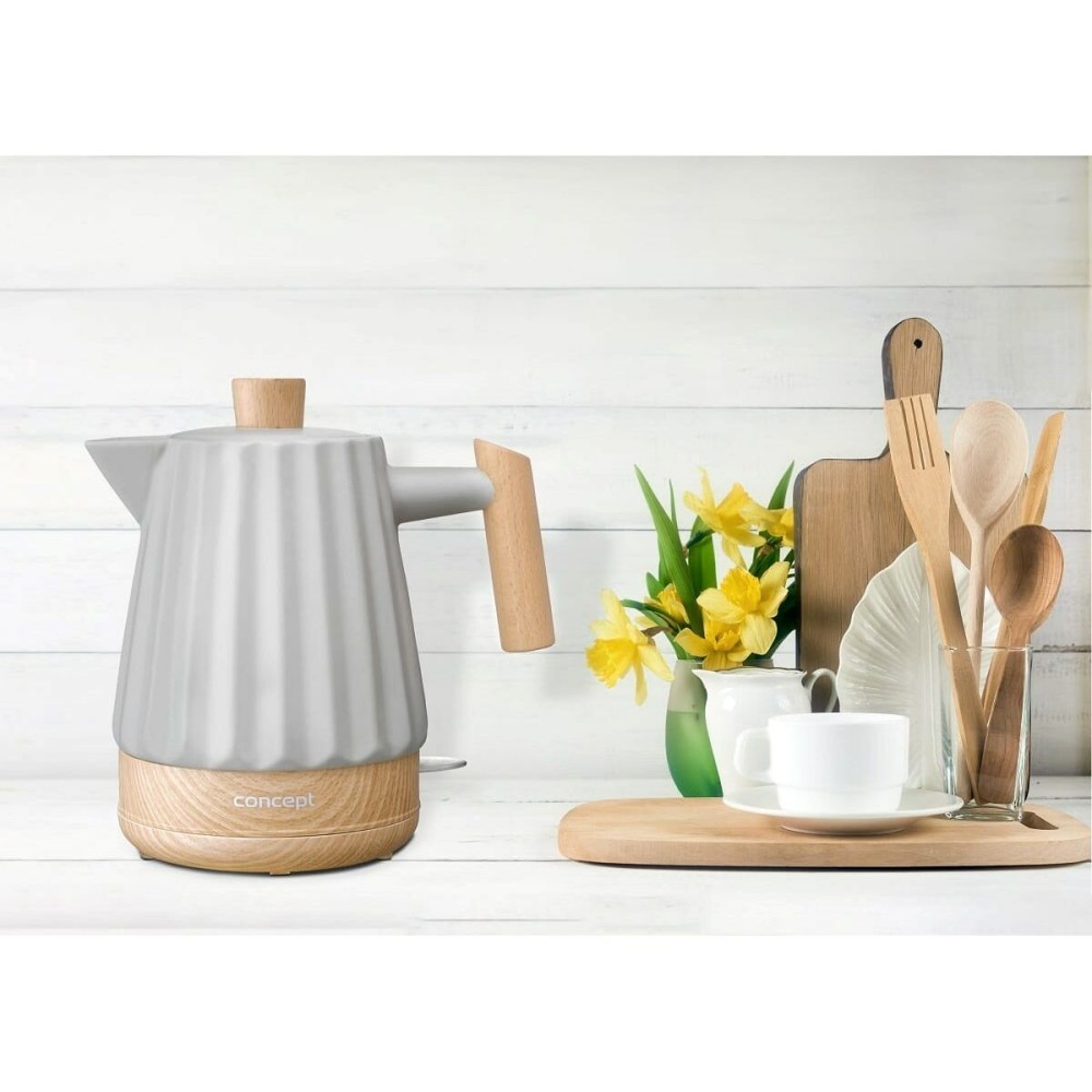 Kettle Concept RK0091 Light grey Ceramic 1500 W 1,5 L