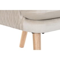 Sitz DKD Home Decor natürlich Beige Holz Polyester (67 x 70 x 95 cm)