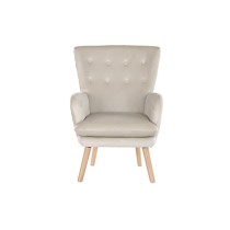 Sitz DKD Home Decor natürlich Beige Holz Polyester (67 x 70 x 95 cm)