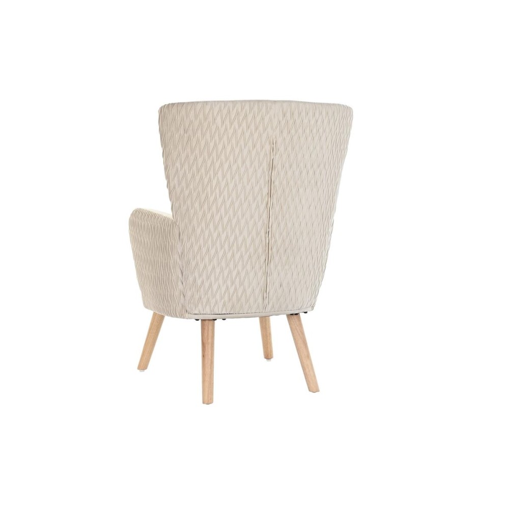 Sitz DKD Home Decor natürlich Beige Holz Polyester (67 x 70 x 95 cm)