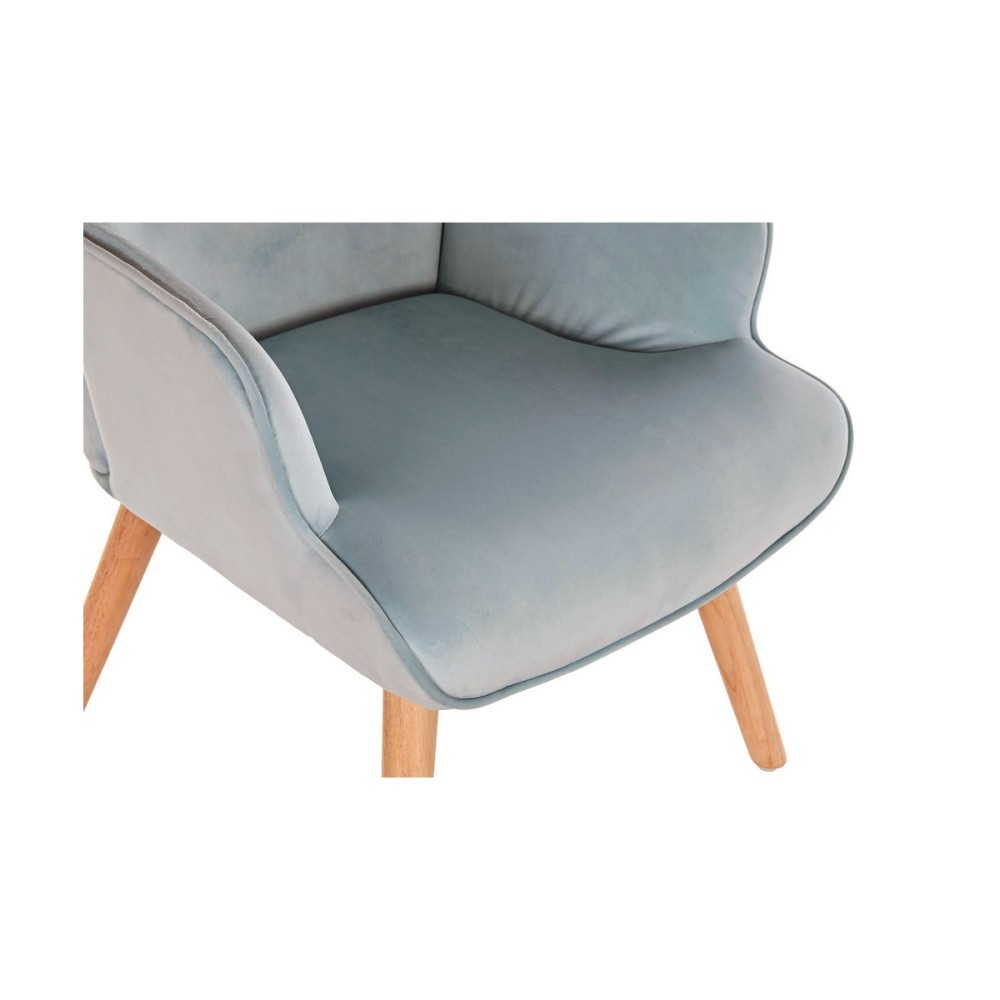 Sitz DKD Home Decor Blau Himmelsblau natürlich Holz Kunststoff 67 x 75 x 96 cm