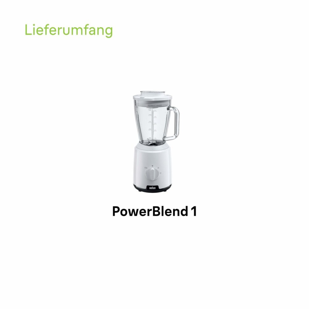 Bol mixeur Braun 0X22311086 Blanc 600 W 1,5 L
