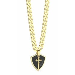 Men's Necklace Guess JUMN04019JWYGBKT-U Cross