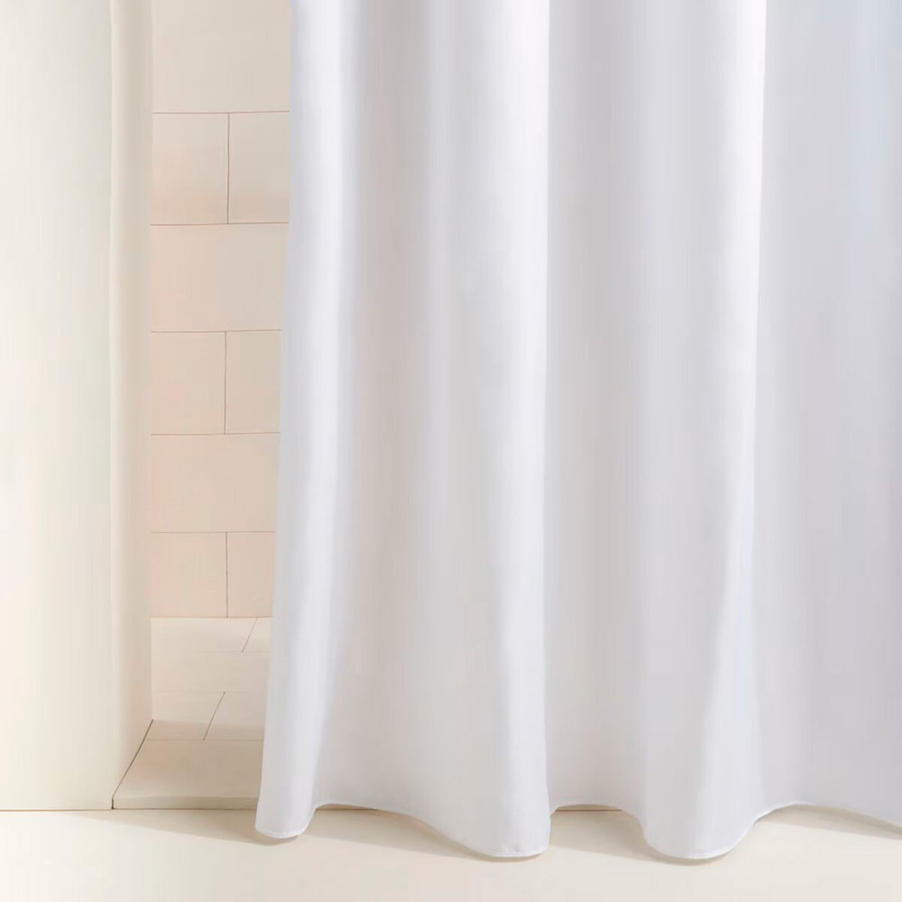 Rideau de Douche Exma Blanc PVC 180 x 180 cm