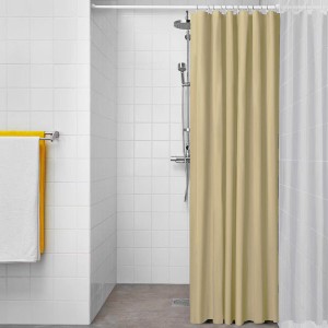 Rideau de Douche Exma Beige PVC 180 x 180 cm