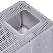 Cat Litter Box Diamentiq Yoko White Grey Plastic