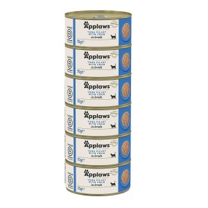 Katzenfutter Applaws Tuna fillet with crab in broth Fisch