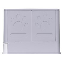 Cat Litter Box Diamentiq Yoko White Grey Plastic