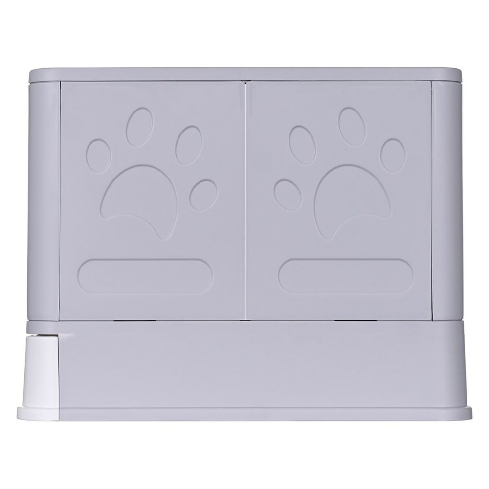 Cat Litter Box Diamentiq Yoko White Grey Plastic