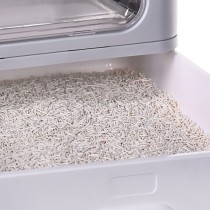 Cat Litter Box Diamentiq Yoko White Grey Plastic