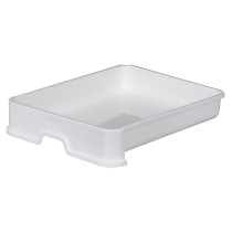 Cat Litter Box Diamentiq Yoko White Grey Plastic