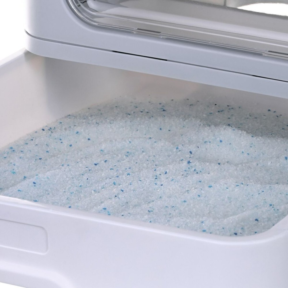 Cat Litter Box Diamentiq Yoko White Grey Plastic