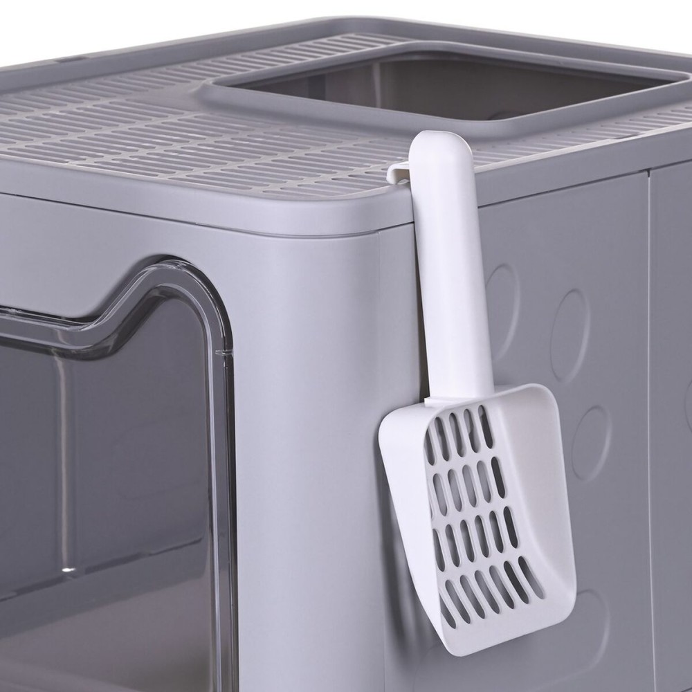 Cat Litter Box Diamentiq Yoko White Grey Plastic