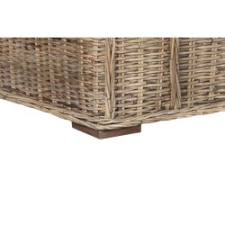 Canapé de jardin Home ESPRIT Blanc Marron Naturel Rotin 174 x 88 x 69 cm