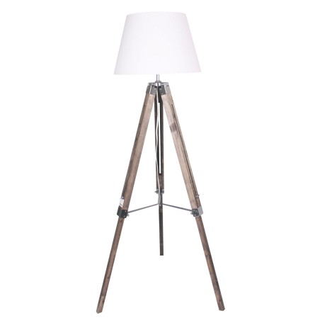 Stehlampe Home ESPRIT Weiß Braun Holz 40 x 40 x 150 cm