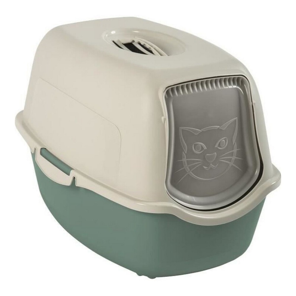 Katzentoilette Rotho My Pet Bailey Weiß grün Polypropylen