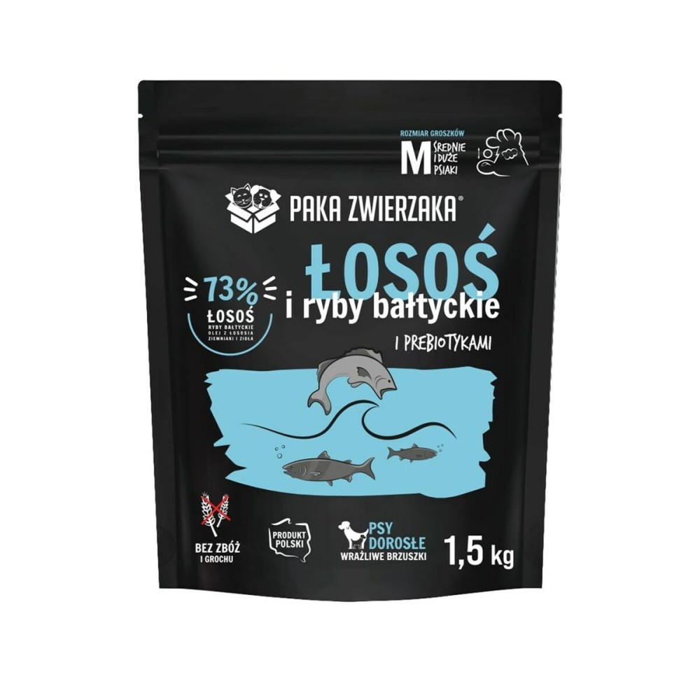 Fodder Paka Zwierzaka Salmon with Baltic fish M Salmon 1,5 Kg