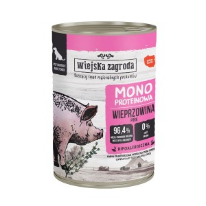 Nassfutter WIEJSKA ZAGRODA Monoprotein Pork Schwein 400 g