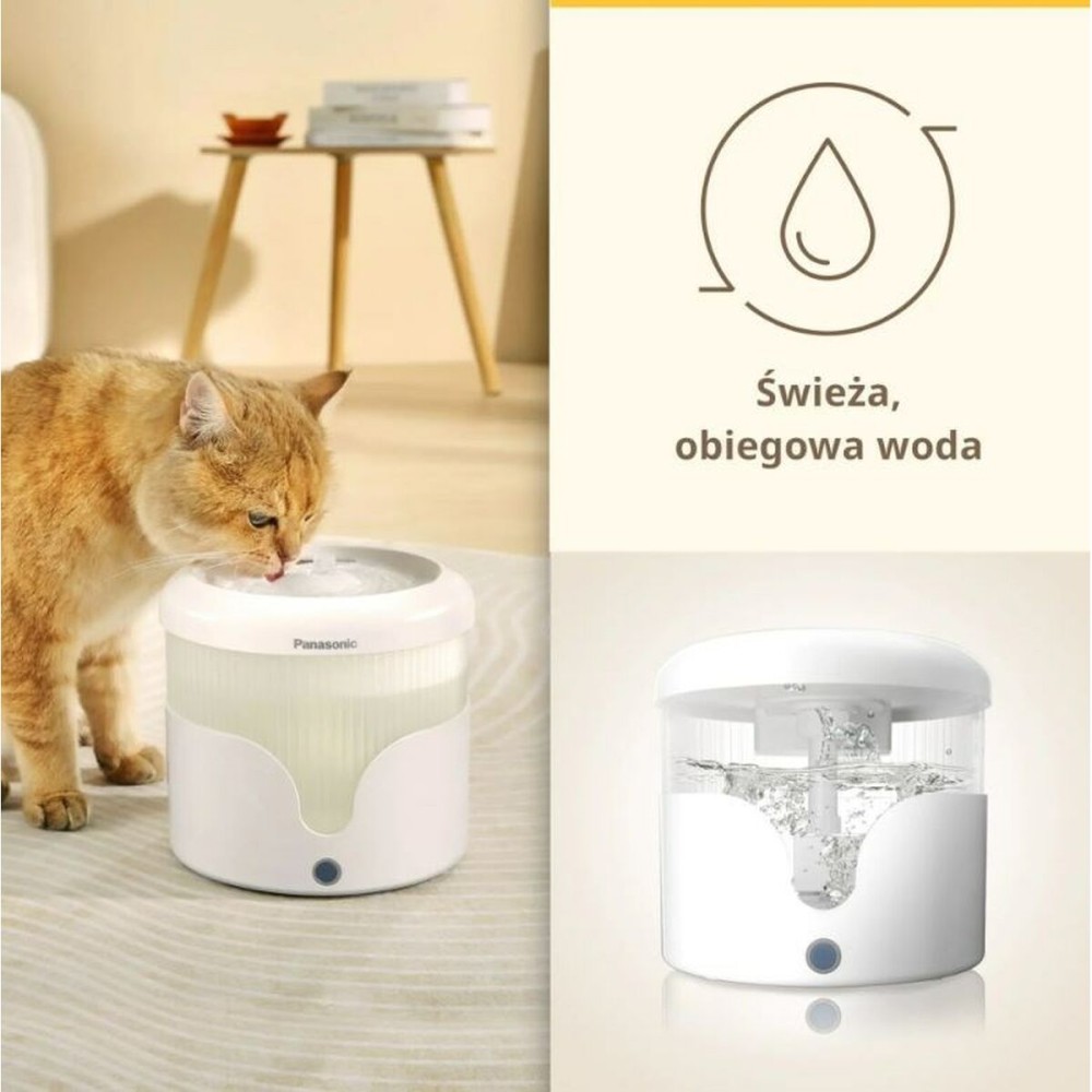 Pet Water Fountain Panasonic CP-JNW01CW White Plastic