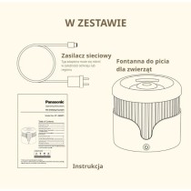Pet Water Fountain Panasonic CP-JNW01CW White Plastic