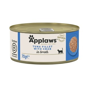 Katzenfutter Applaws Tuna fillet with crab in broth Thunfisch Fisch Krabbe 70 g