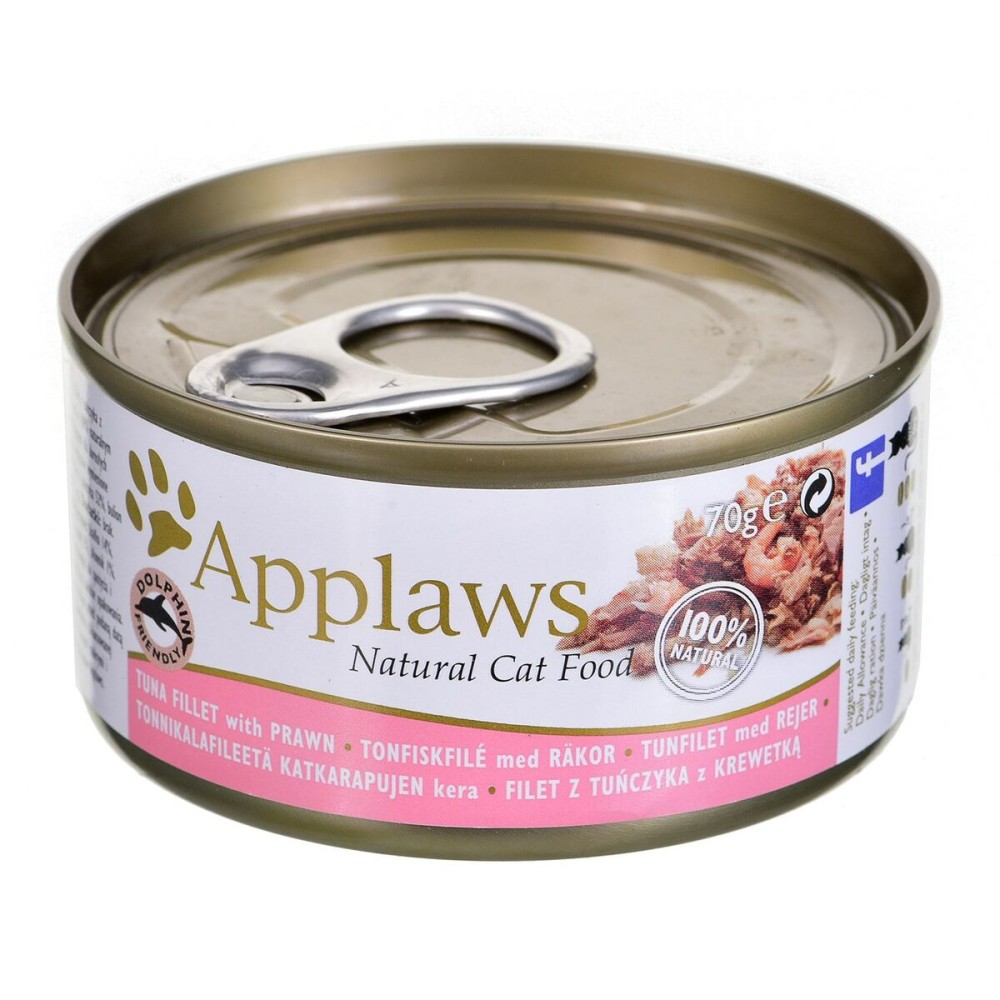 Katzenfutter Applaws Tuna fillet with prawn in broth Fisch Garnelen 70 g