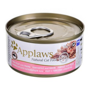 Cat food Applaws Tuna fillet with prawn in broth Fish Prawns 70 g