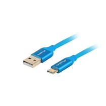Câble USB A vers USB-C Lanberg CA-USBO-22CU-0018-BL Bleu 1,8 m Quick Charge 3.0 (1 Unité)