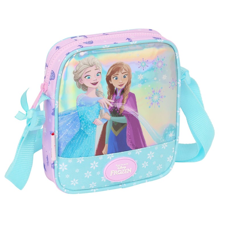 Shoulder Bag Frozen Cool days Violet Sky blue 16 x 18 x 4 cm