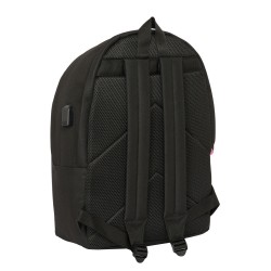 Rucksack for Laptop and Tablet with USB Output Kings League +usb kings league Black 31 x 44 x 18 cm