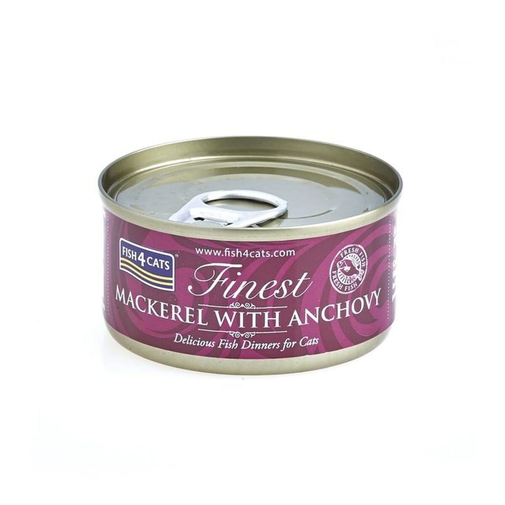Katzenfutter FISH4DOGS Mackerel with anchovy Fisch 70 g
