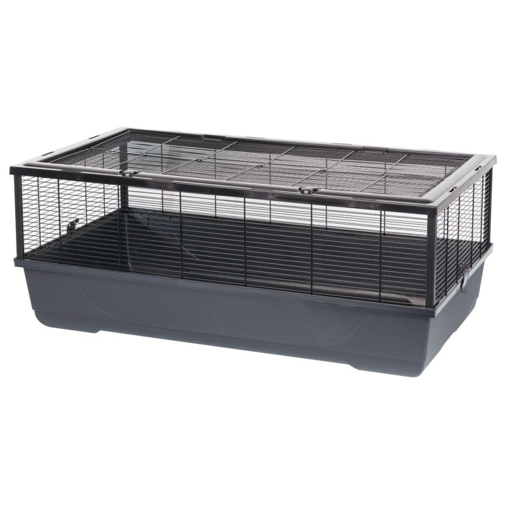 Käfig INTER-ZOO Bernie black Metall Kunststoff 100 x 39 x 54 cm