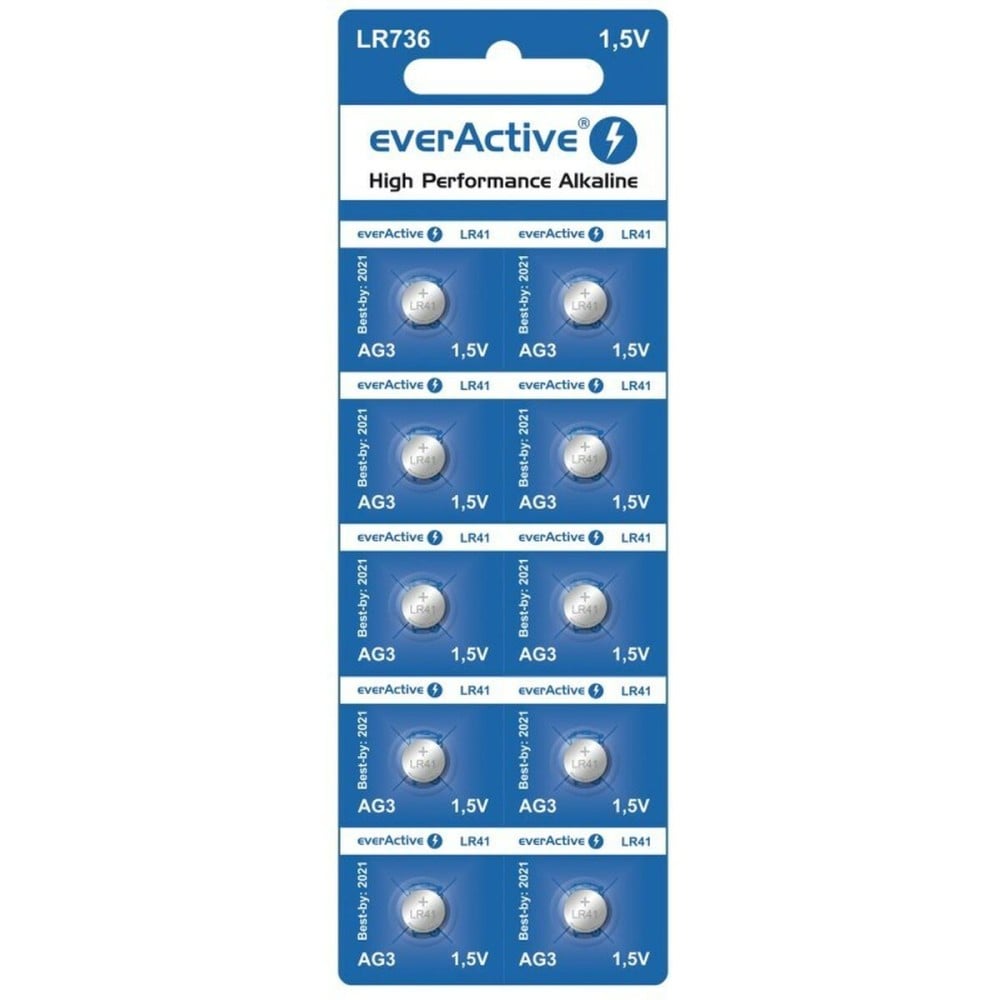 Batteries EverActive EverActive G3 LR736 LR41 (10 Unités)