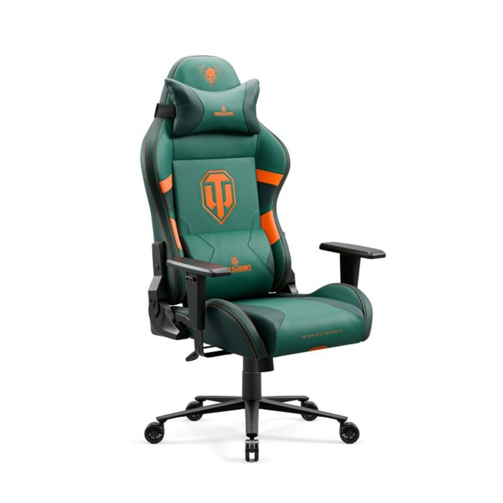 Chaise de jeu Diablo Chairs Diablo X-One 2.0 World of Tanks Bleu Vert