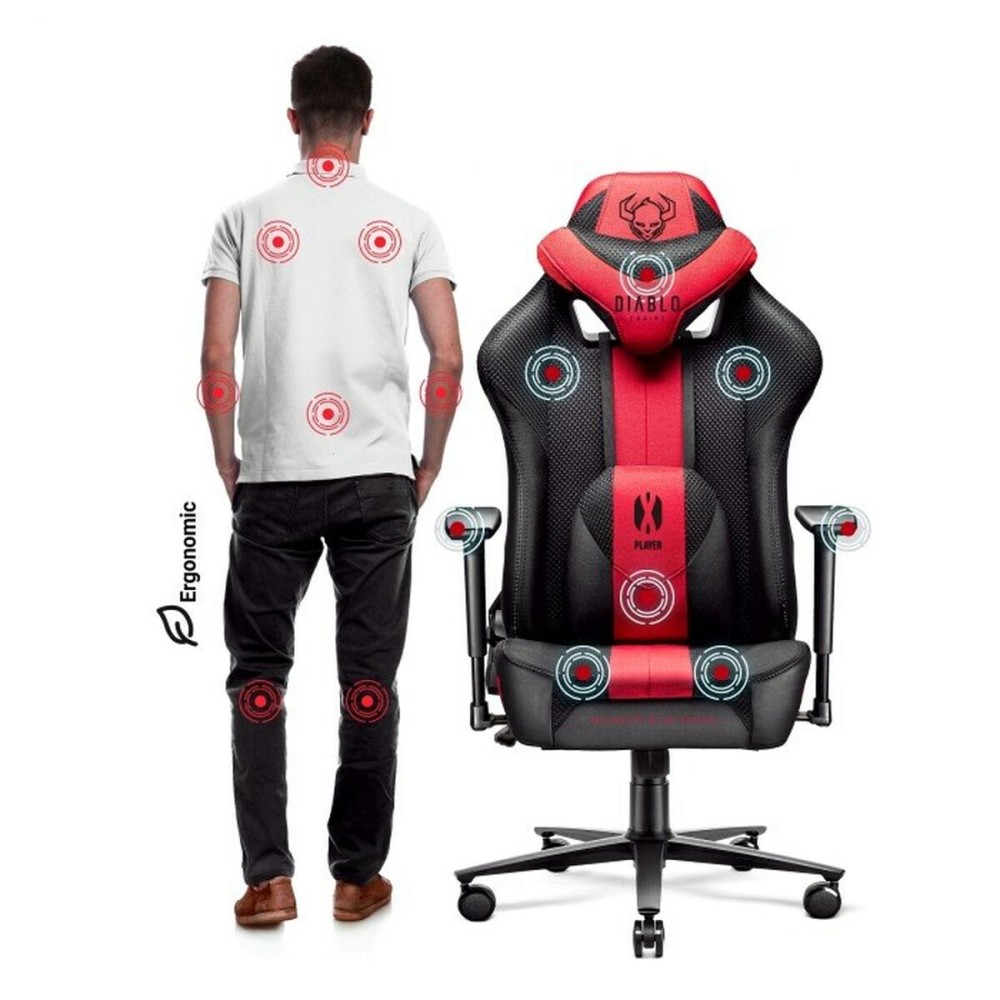 Gaming Chair Diablo Chairs Diablo X-PLAYER 2.0 Black Red