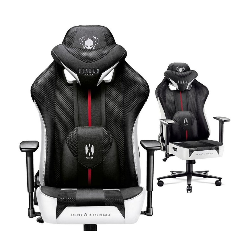 Gaming Chair Diablo Chairs DiabloX-PLAYER 2.0 White Black