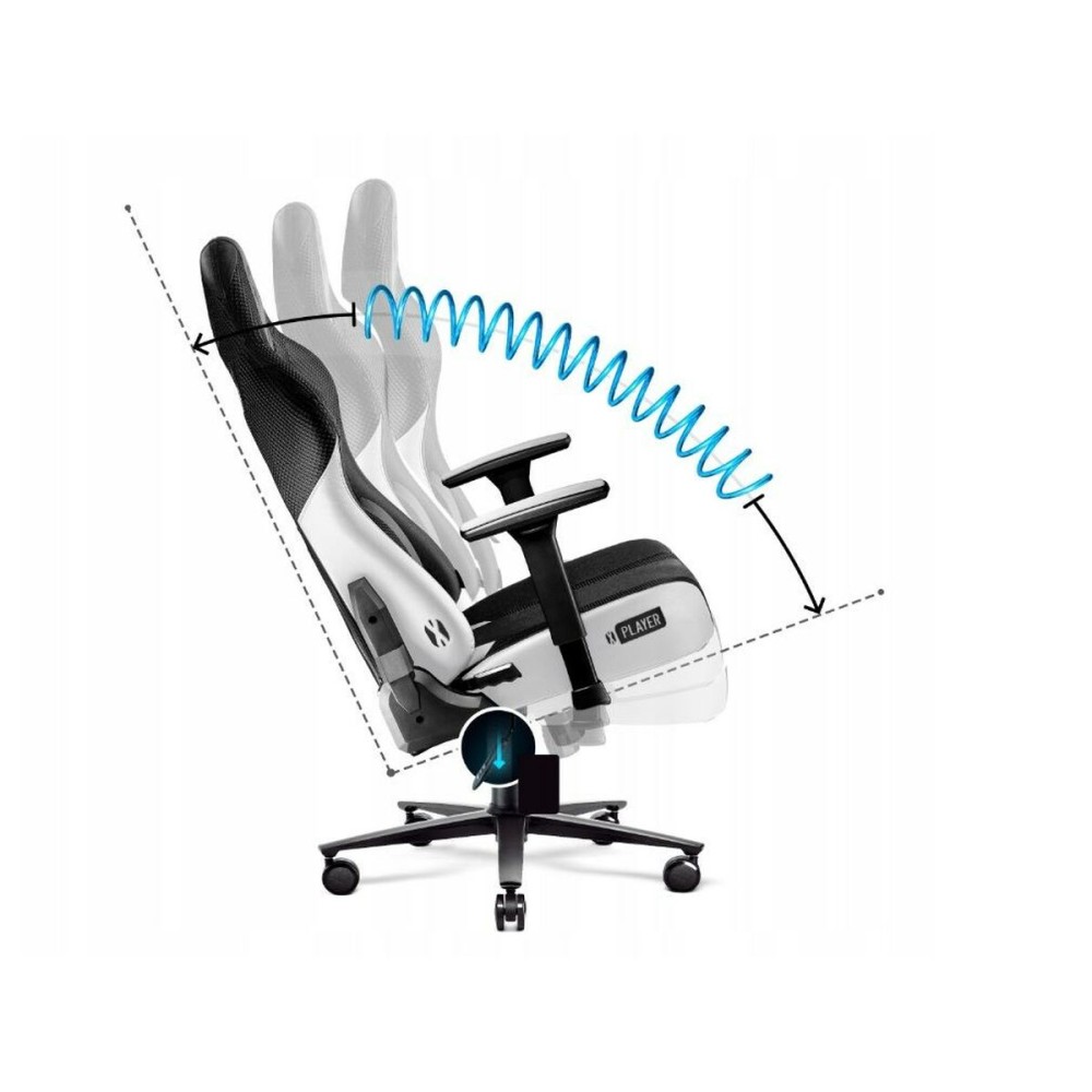 Gaming Chair Diablo Chairs DiabloX-PLAYER 2.0 White Black