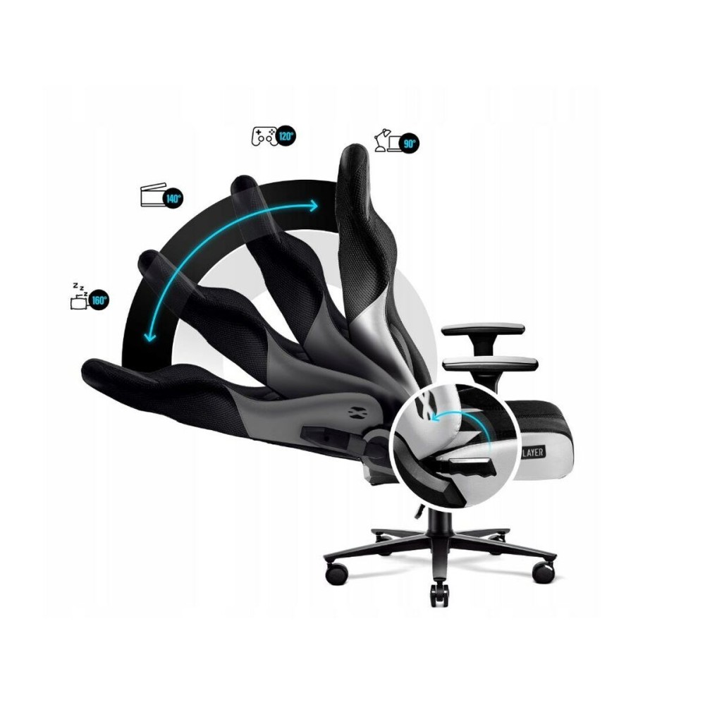 Gaming Chair Diablo Chairs DiabloX-PLAYER 2.0 White Black