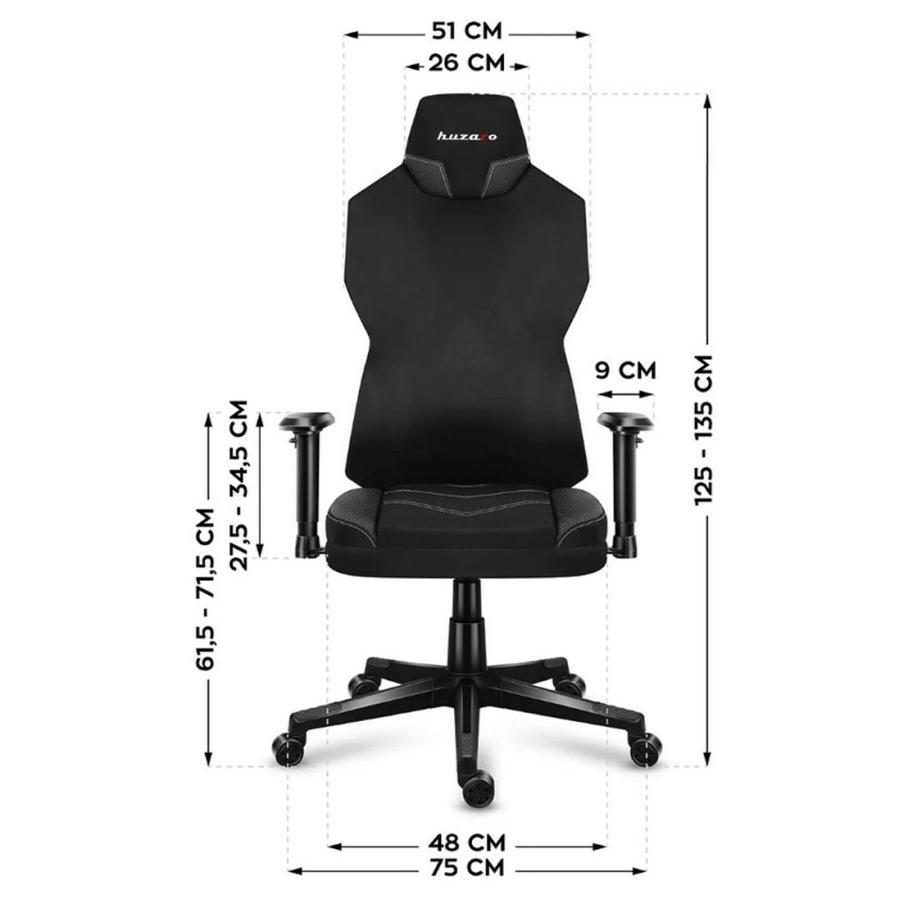Gaming-Stuhl Huzaro Combat 6.2 Weiß Schwarz