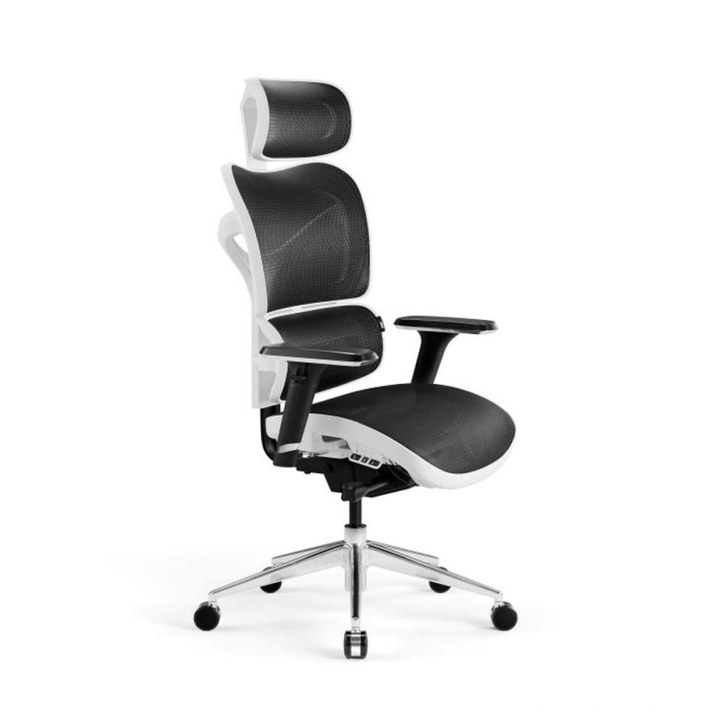 Chaise de jeu Diablo Chairs V-COMMANDER Blanc Noir