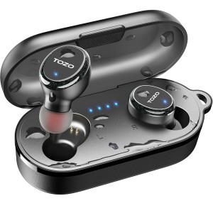 Kabellose Kopfhörer mit Ladebox TOZO T10S Schwarz