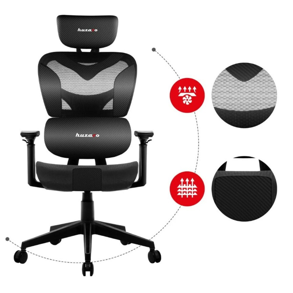 Gaming-Stuhl Huzaro Combat 8.0 Carbon Schwarz