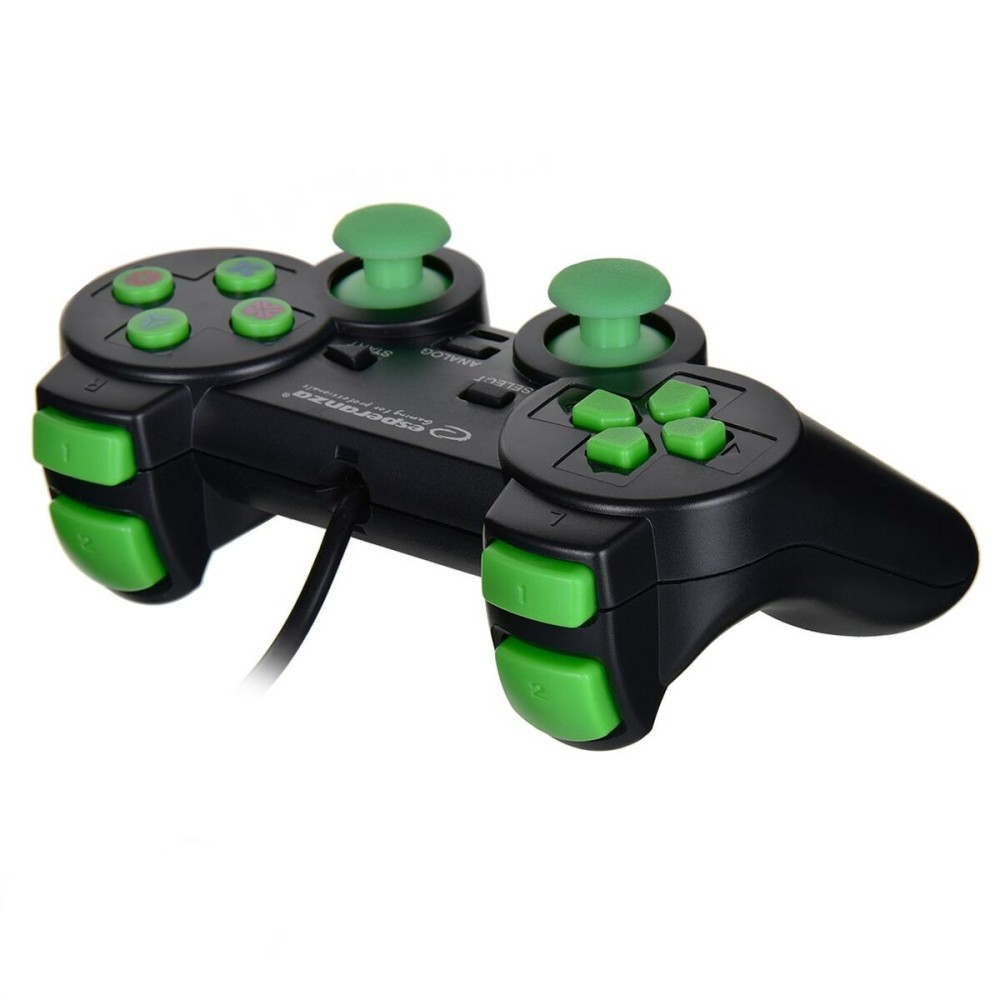 Contrôle des jeux Esperanza EGG107G USB 2.0 Noir Vert PC PlayStation 3