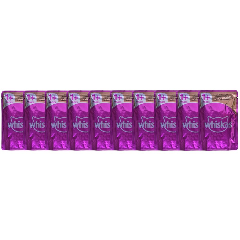 Katzenfutter Whiskas Pure Delight Huhn Truthahn Ente Vögel 40 x 85 g