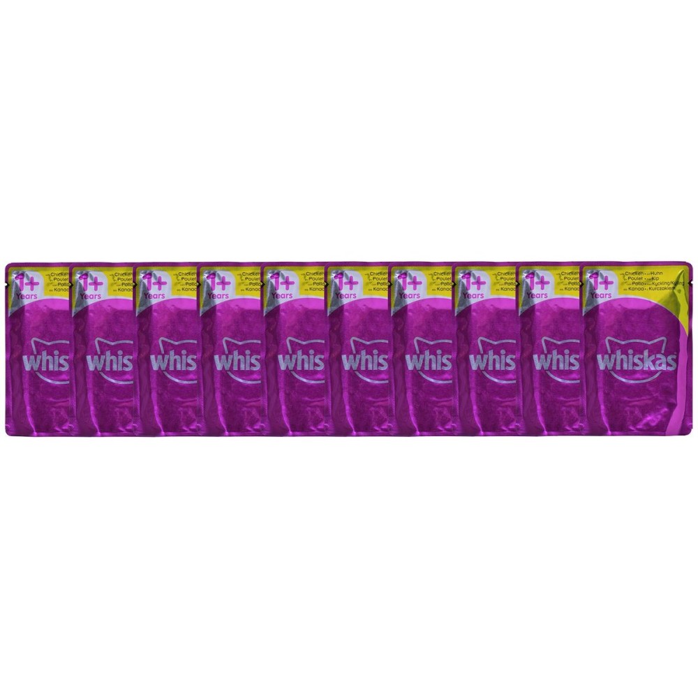 Katzenfutter Whiskas Pure Delight Huhn Truthahn Ente Vögel 40 x 85 g