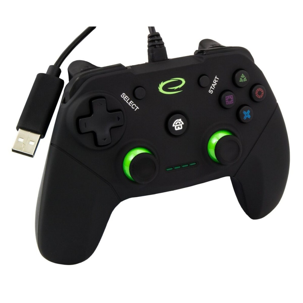 Contrôle des jeux Esperanza Vanquisher GX550 USB 2.0 Noir PC PlayStation 3