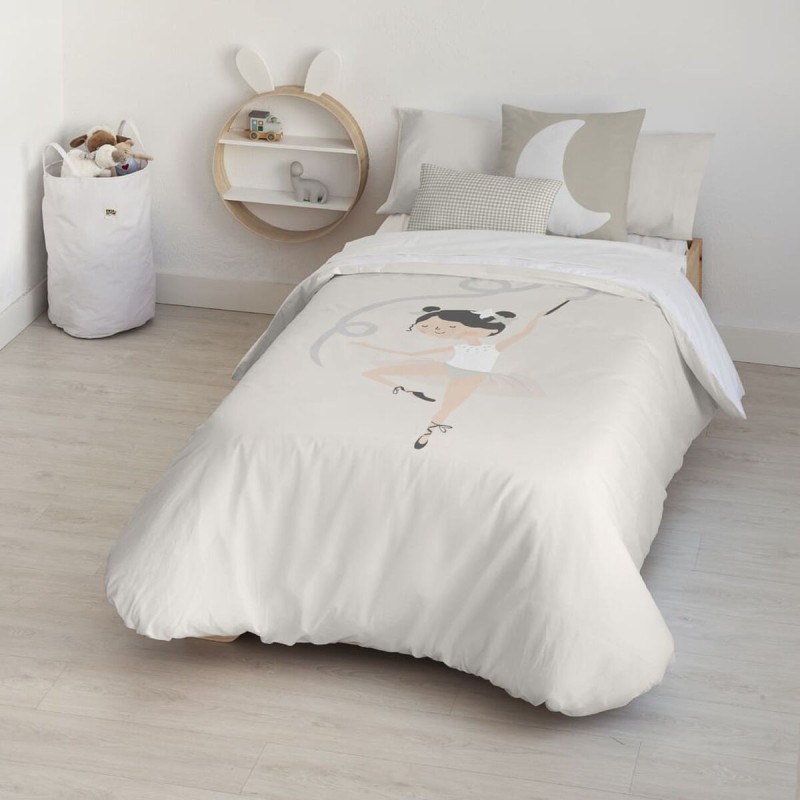 Housse de Couette Kids&Cotton Chay Beige 180 x 220 cm