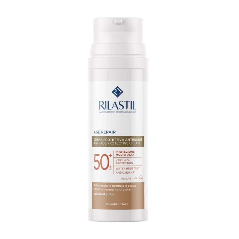 Sun Protection with Colour Rilastil Age Repair SPF 50+ 50 ml Anti-ageing