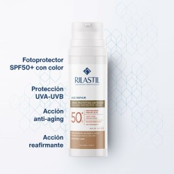 Crème Solaire Avec Couleur Rilastil Age Repair SPF 50+ 50 ml Anti-âge