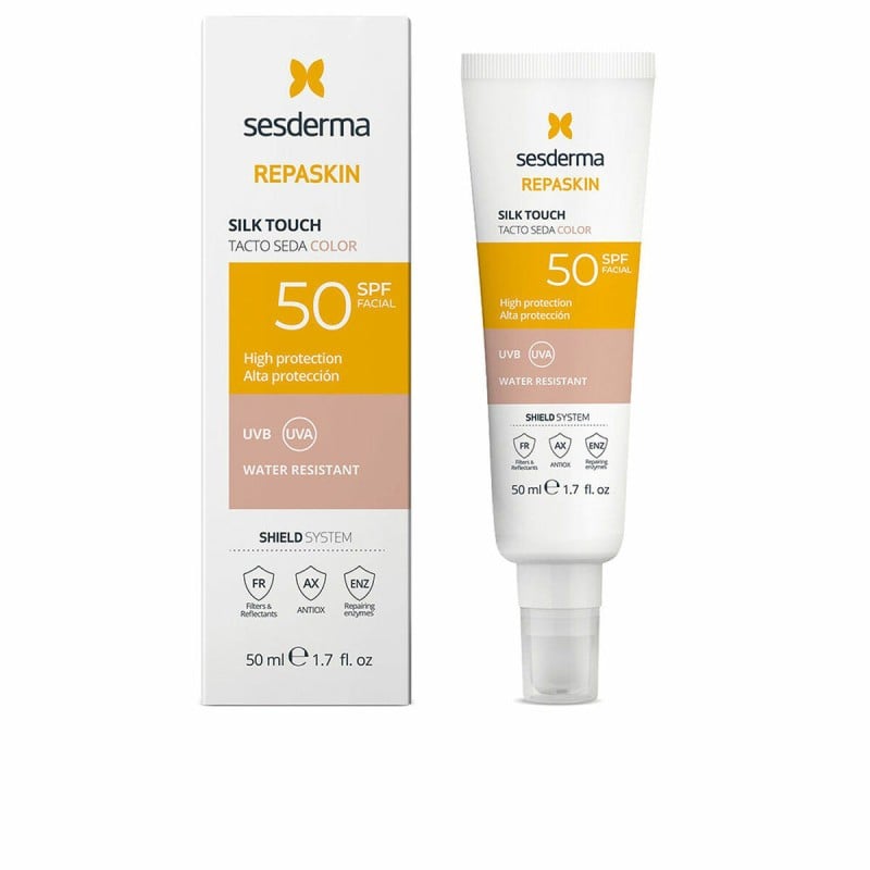 Sonnenschutz mit Farbe Sesderma REPASKIN Spf 50 50 ml Seidig